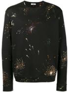 Valentino - Fireworks Print Sweatshirt - Men - Cotton/polyamide - L, Blue, Cotton/polyamide