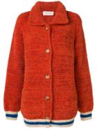Chiara Bertani Oversized Knitted Cardigan - Orange