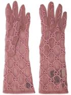 Gucci Gg Tulle Gloves - Pink