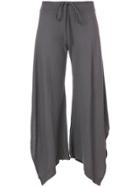 Lost & Found Rooms Draped Cropped Pants - Grey