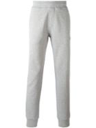 Lanvin Grosgrain Band Track Pants, Men's, Size: Small, Grey, Cotton