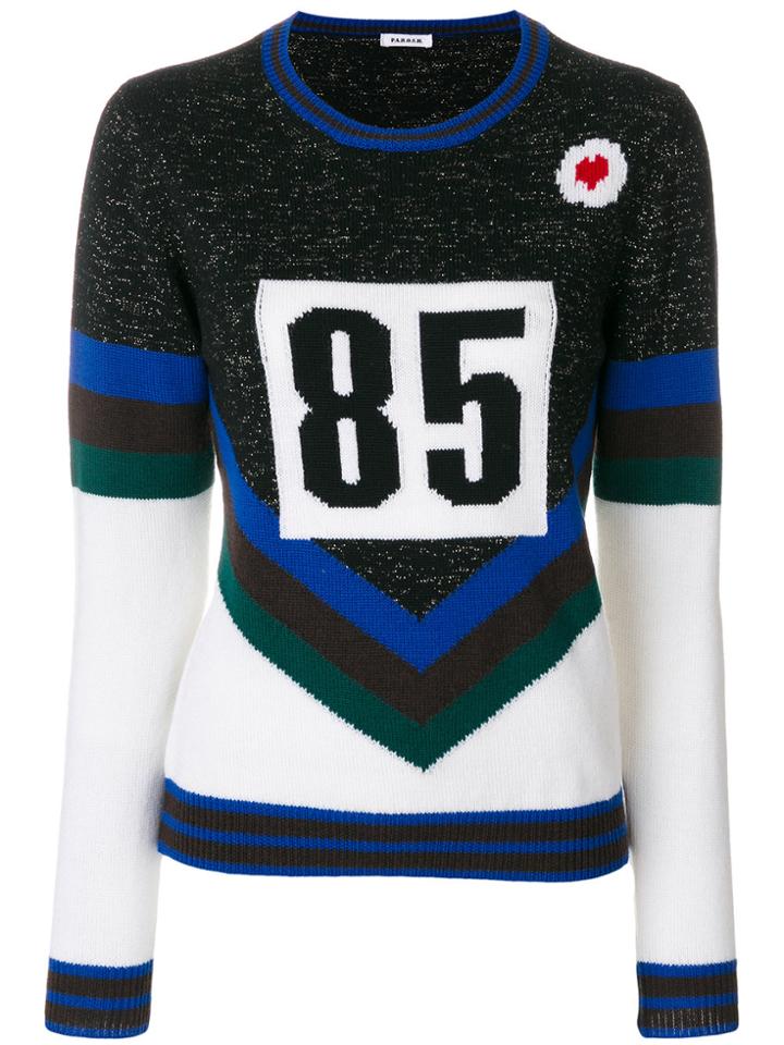 P.a.r.o.s.h. Knitted Number Top - Black