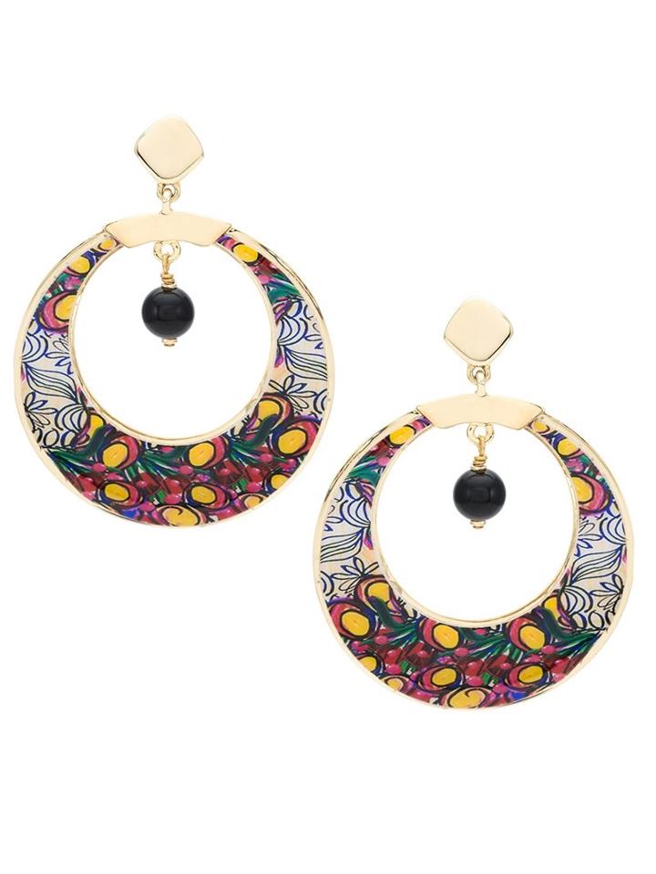 Francesca Romana Diana Plated Hoop Earrings, Women's