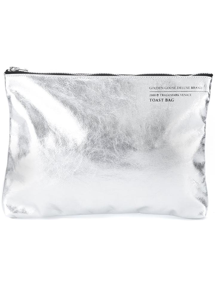 Golden Goose Deluxe Brand 'toast' Clutch, Women's, Grey