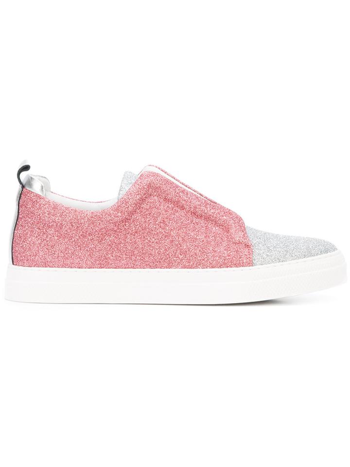 Pierre Hardy Slip-on Sneakers - Pink & Purple