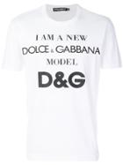 Dolce & Gabbana Slogan T-shirt - White