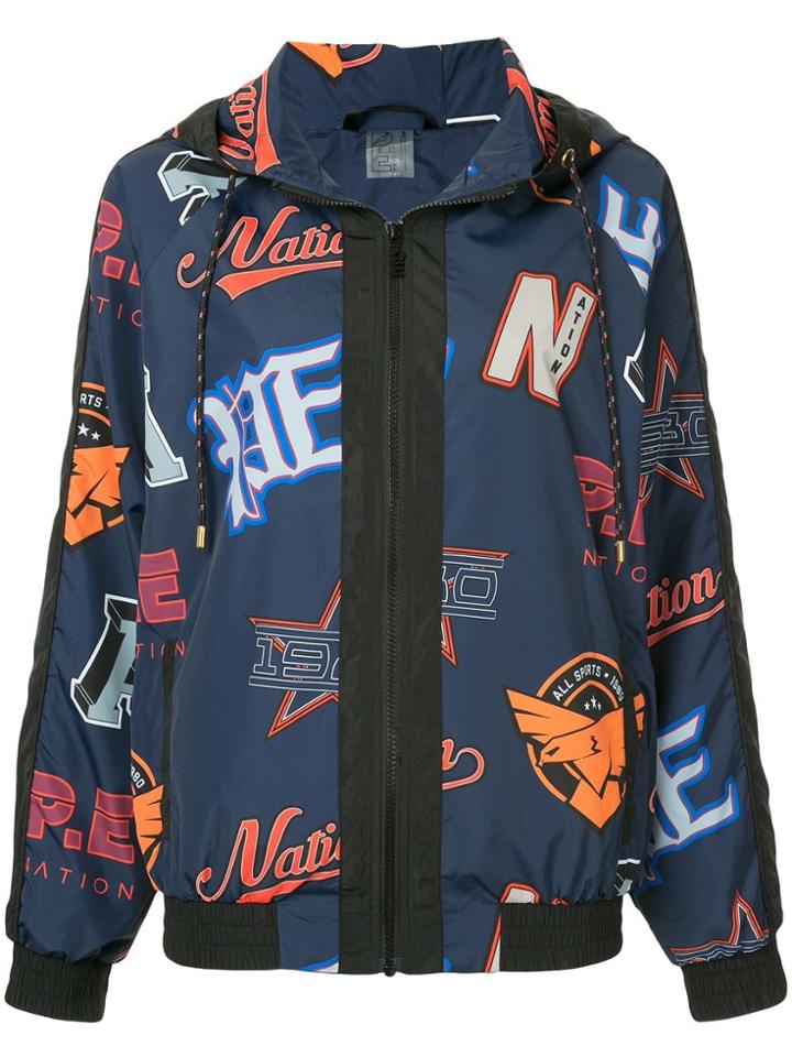 P.e Nation Signature Jacket With Hood - Blue