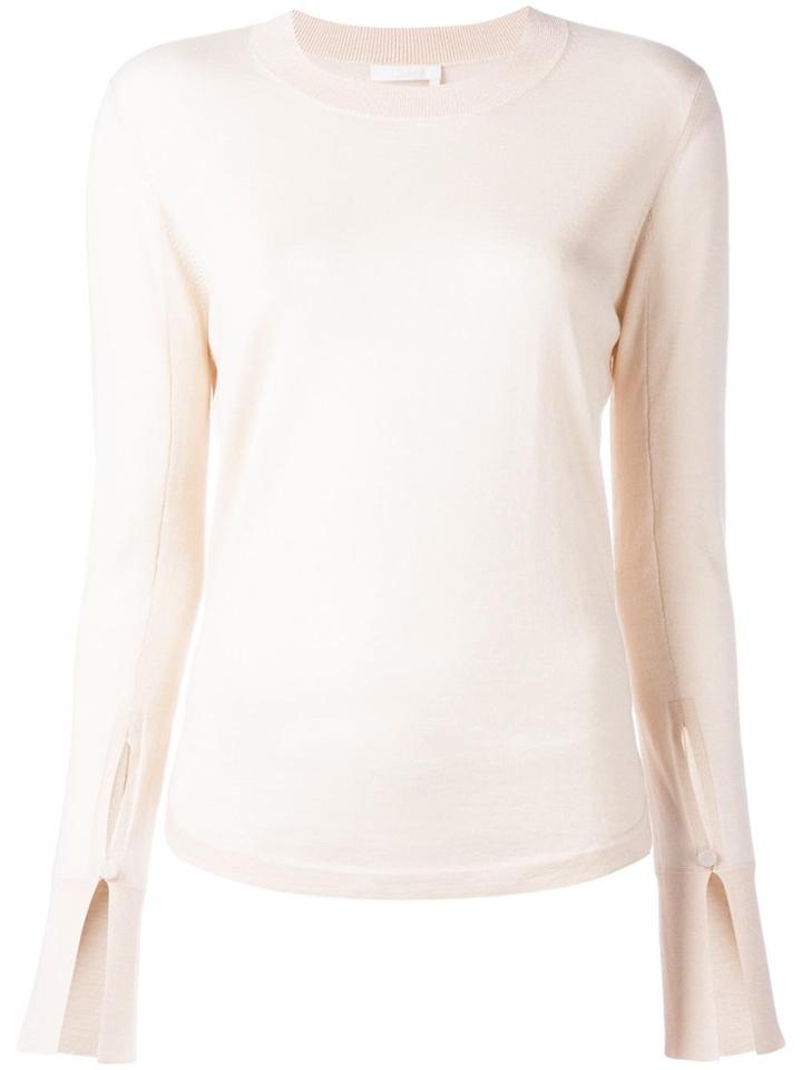 Chloé Cuff Slit Jumper - Pink & Purple