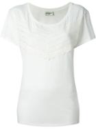 Saint Laurent Broderie Anglaise T-shirt, Women's, Size: M, White, Cotton