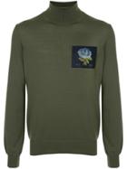 Kent & Curwen Logo Turtle Neck - Green