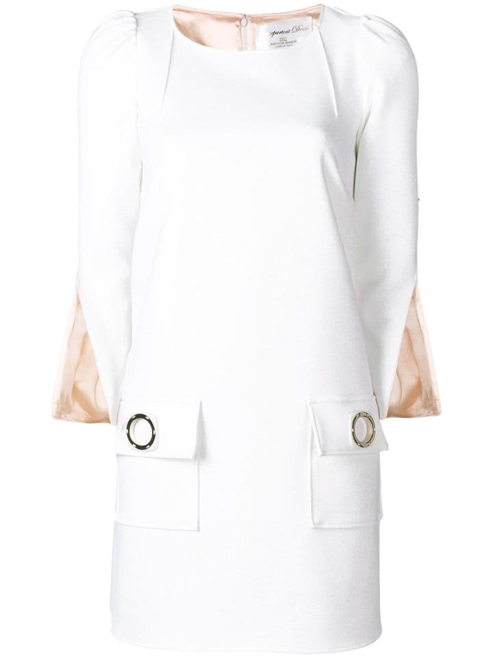 Elisabetta Franchi Loose Fitted Dress - White