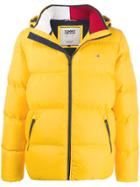 Tommy Jeans Flag Logo Puffer Coat - Yellow
