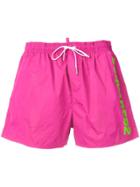 Dsquared2 Side Logo Swim Shorts - Pink