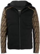 Fendi Ff-sleeve Padded Jacket - Brown