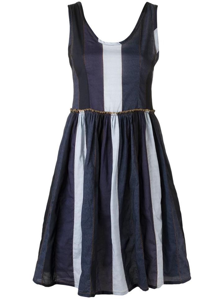 Amir Slama Panelled Dress - Blue