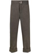 Neil Barrett Belted Tailored Trousers - Neutrals