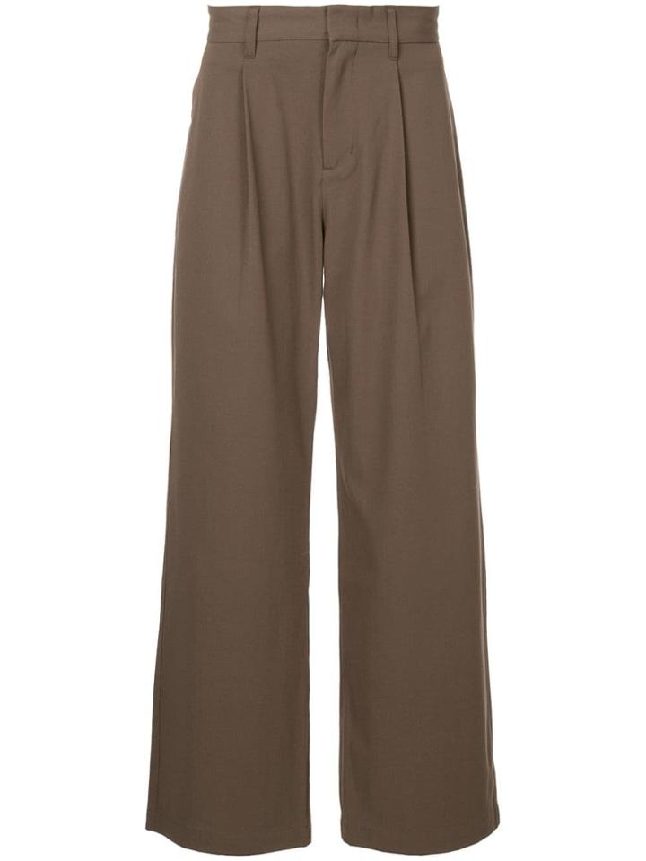 Kazuyuki Kumagai Wide-leg Trousers - Brown