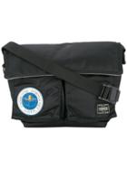 Undercover Double Pocket Shoulder Bag - Black
