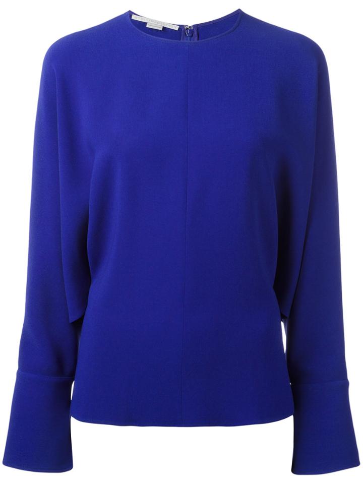 Stella Mccartney Drape Sleeve Blouse - Blue