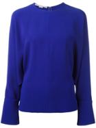 Stella Mccartney Drape Sleeve Blouse - Blue