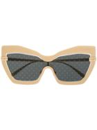 Dolce & Gabbana Eyewear Dot Pattern Sunglasses - Gold