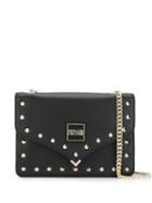 Versace Jeans Couture Studded Shoulder Bag - Black