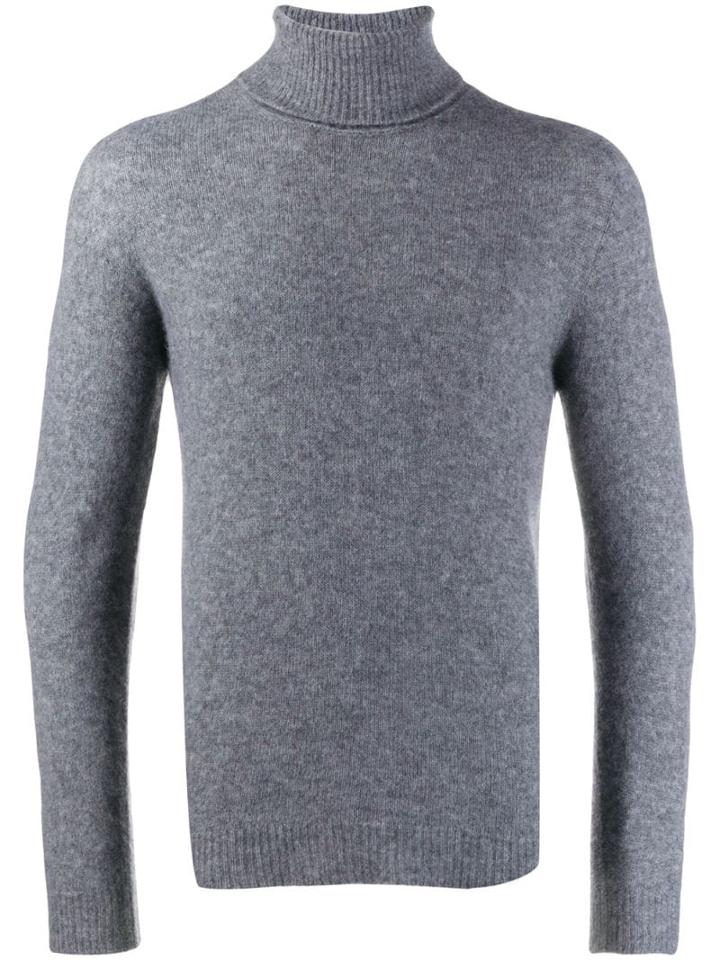 Roberto Collina Turtle Neck Jumper - Grey