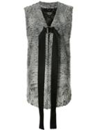 Creatures Of The Wind Janz Liner Jacket, Women's, Size: 4, Grey, Viscose/lamb Fur