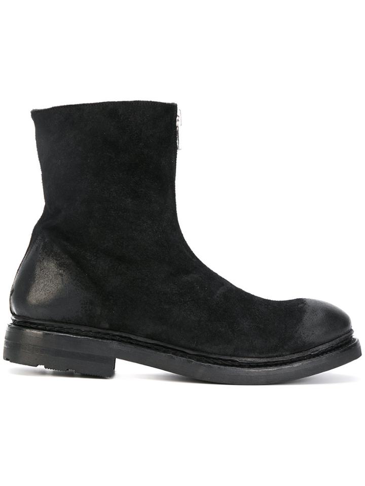 The Last Conspiracy Curved Ankle Boots - Black
