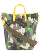 Muveil - Floral Camouflage Print Tote - Women - Polyester - One Size, Green, Polyester