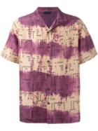 Lanvin Tie-dye Short Sleeved Shirt, Men's, Size: 41, Nude/neutrals, Silk