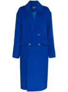Ader Error Double-breasted Coat - Blue