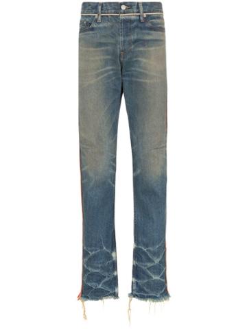 Nounion Braided Trim Regular Jeans - Blue