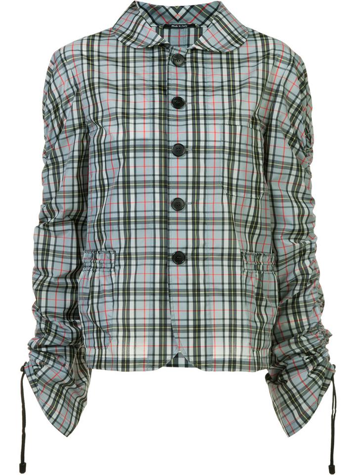 Maison Margiela Checked Shirt, Women's, Size: 42, Grey, Cotton