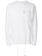 David Catalan Pocket Detail Sweatshirt - White