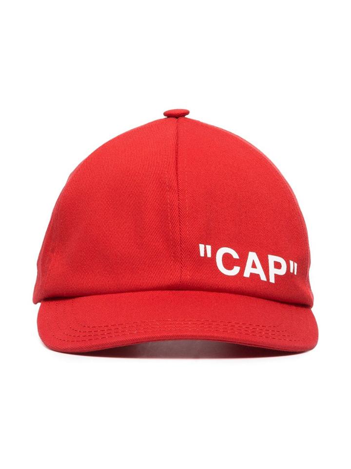 Off-white Off Quote Cap Red