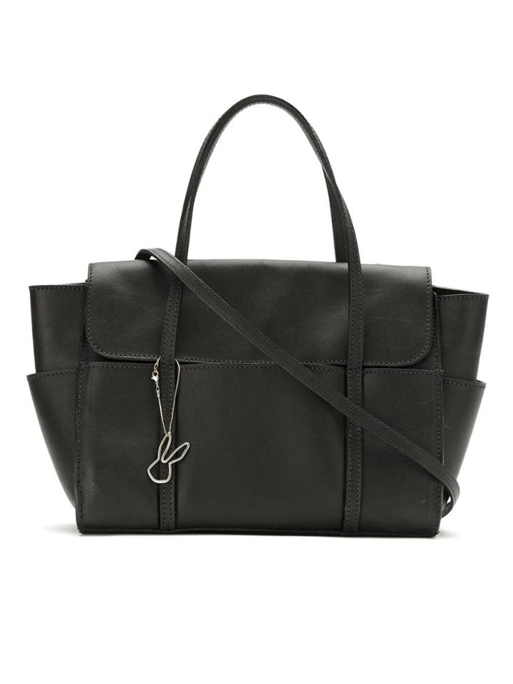 Gloria Coelho Leather Tote - Black