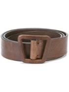 Ermanno Scervino Asymmetric Belt, Women's, Size: 75, Brown, Leather