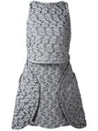 Antonio Berardi Textured Dress, Women's, Size: 40, Grey, Polyamide/polyester