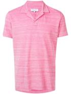 Orlebar Brown Open Collar Polo Shirt - Pink & Purple