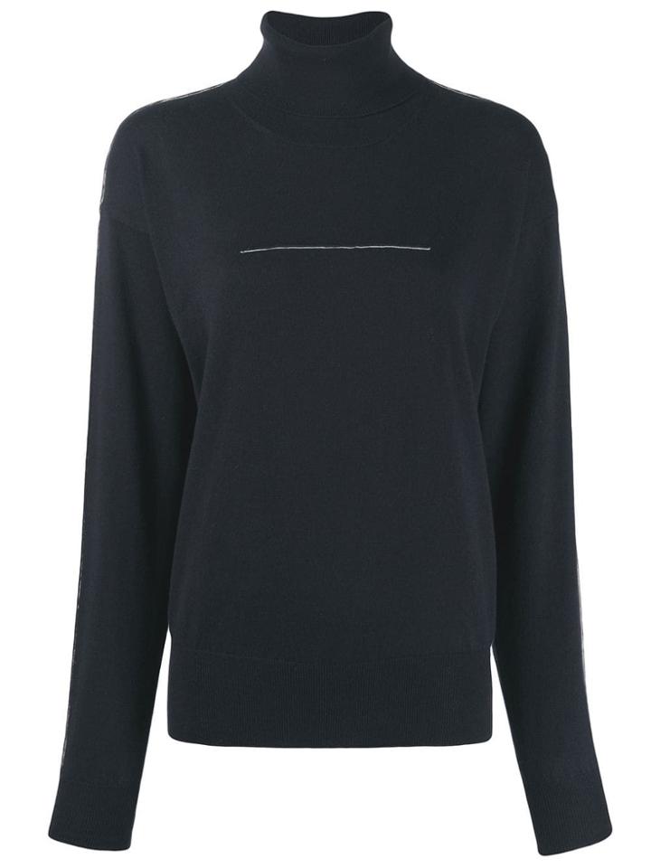 Mm6 Maison Margiela Fine Knit Sweater - Blue