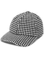 Sandro Paris Houndstooth Cap - Black