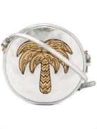 Just Cavalli Palm Tree Cross-body Bag, Women's, Grey, Calf Leather