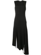 Givenchy Sleeveless Asymmetric Drape Dress - Black