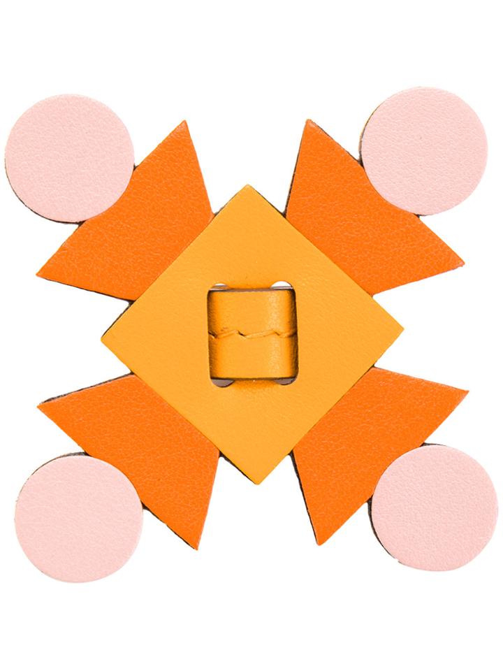 Anya Hindmarch Flower Bag Charm - Yellow & Orange