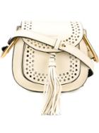 Chloé Hudson Shoulder Bag, Women's, White, Calf Leather/calf Suede