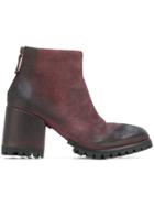 Marsèll Ridged Sole Boots - Red