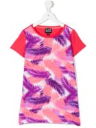 Ea7 Emporio Armani - Palm Tree Print T-shirt - Kids - Cotton - 6 Yrs, Girl's, Pink/purple