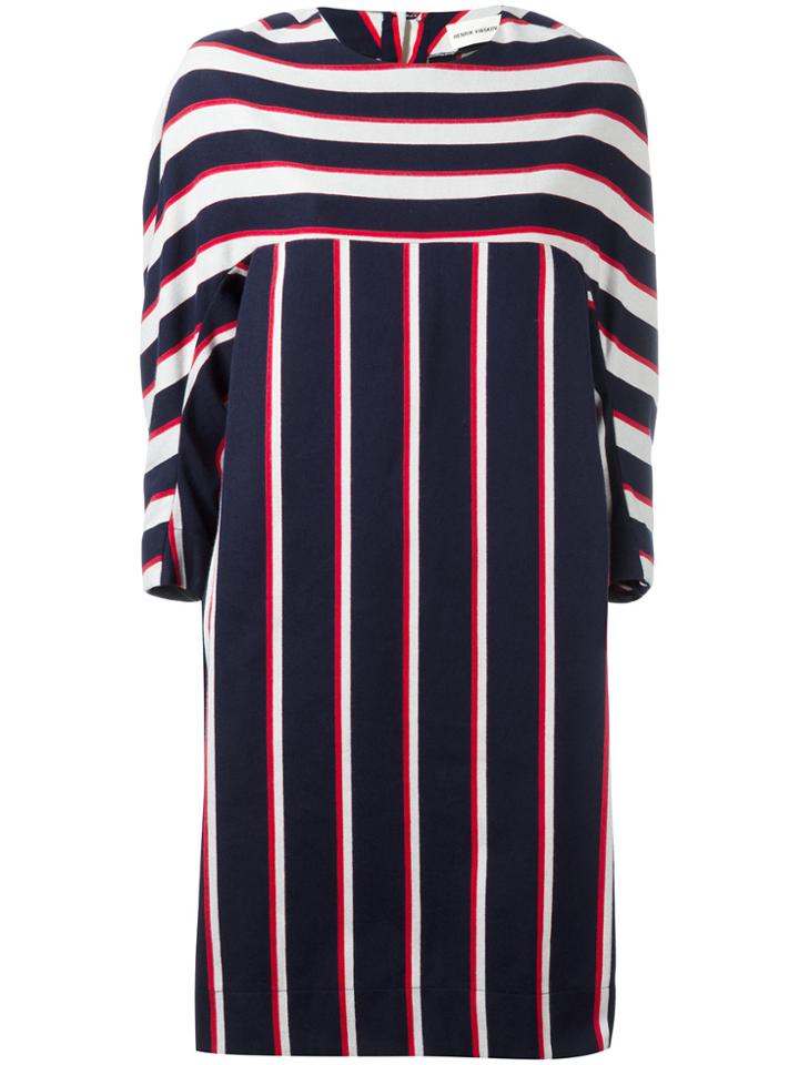 Henrik Vibskov Hairy Stripe Dress - Blue