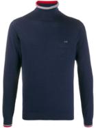 Sun 68 Knitted Roll Neck - Blue